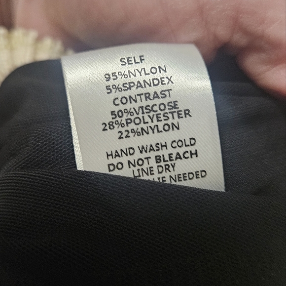 BLUE BLUSH fitted mesh long sleeve mock neck sweater trim top. Size small NWT - Picture 16 of 16